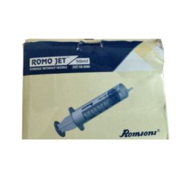 Romsons 50ml Romo Jet Disposable Syringe