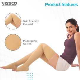 Vissco P.C.No. 0707 Medical Compression Stockings Above Knee
