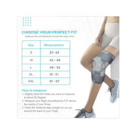 Vissco P.C.No. 1404 B Neoprene Hinged Patella Knee Brace(Open Type)