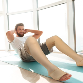 Tynor I-15 Compression Garment Leg Mid Thigh Open Toe