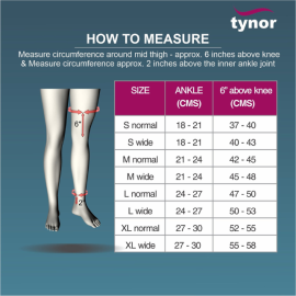 Tynor I-15 Compression Garment Leg Mid Thigh Open Toe