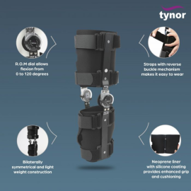 Tynor D-10 R.O.M. Knee Brace 18″/46cm