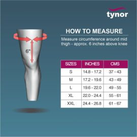 Tynor D-28 Knee Immobiliser 22″/56cm