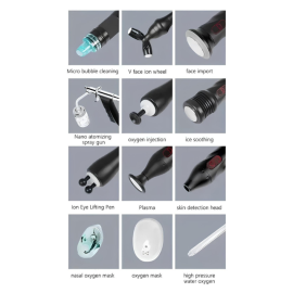 Derma Rays Oxygen Jet Peel PDT LED Light Hydra Facial Machine