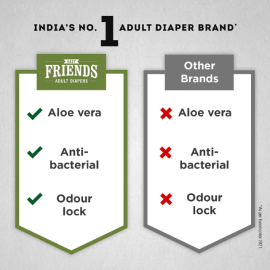 Friends Easy Adult Diapers Tape Style