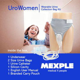 MEXPLE Urowomen Wearable Urine Collection Bag Kit For Women