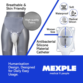 MEXPLE Urowomen Wearable Urine Collection Bag Kit For Women