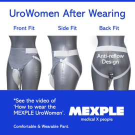 MEXPLE Urowomen Wearable Urine Collection Bag Kit For Women
