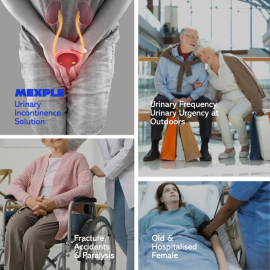 MEXPLE Urowomen Wearable Urine Collection Bag Kit For Women