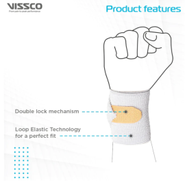 Vissco PC. No.0603 Wrist Support Binder With Double Lock