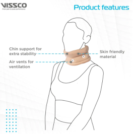 Vissco P.C.No. 0301A Cervical Collar with Chin Support