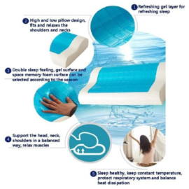 Star Cervical Memory Foam Queen Pillow