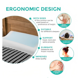 Star Cervical Memory Foam Queen Pillow