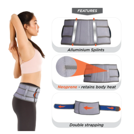 Vissco P.C.No. 1406 Neoprene Lumbar Belt with 6"