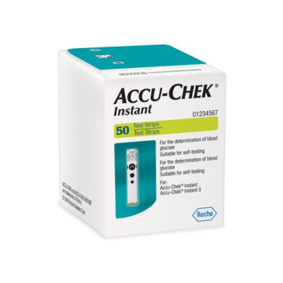 Accu-Check Instant Test Strips - Pack of 50 Strips