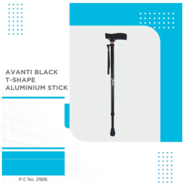 Vissco Avanti Black T-Shape Walking Stick