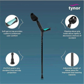 Tynor L-13 Adjustable Elbow Crutch