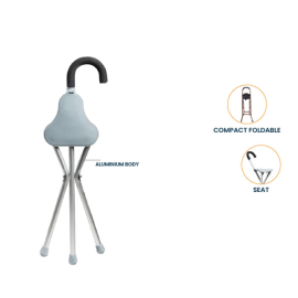 Arrex MS220 Walking Stick with Seat