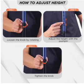 Vissco PC No.2908 Avanti Plus T-Shape Walking Stick with Big Shoe