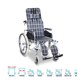 Arrex Almos 46 Reclining Wheelchair