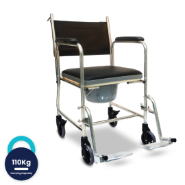 Arrex Edda-S Commode Wheelchair With Attached Pot