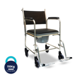 Arrex Edda Commode Wheelchair With Attached Pot