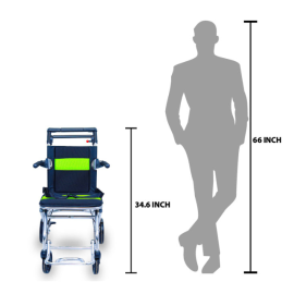 Arrex ENU Compact Folding Travel Wheelchair