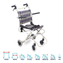 Arrex Nanuk Foldable Compact Aluminum Children's Wheelchair