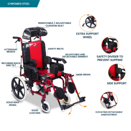 Arrex Nona-X Premium Wheelchair for Kids & Young Adult