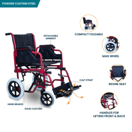 Arrex Perla Lift Premium Steel Wheelchair