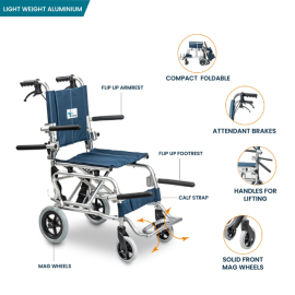 Arrex Tino-X Compact Aluminum Wheelchair