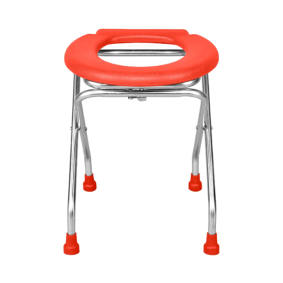 Easy Move Stainless Steel Round Commode Stool