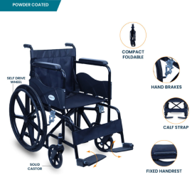 Arrex Beta Basic Steel Wheelchair