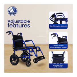 Arrex Vermeiren Bobby Foldable Travel Wheelchair