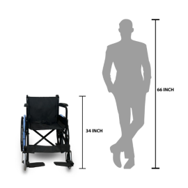 Arrex Boxer Pro Basic Steel Wheelchair