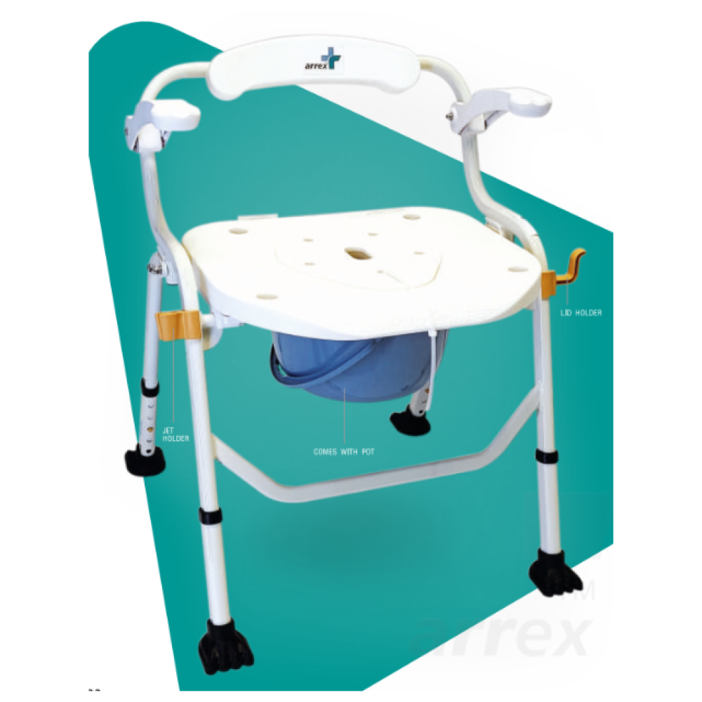 Arrex V40 Commode Chair with pot