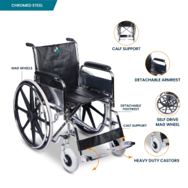 Arrex Martin Premium Steel Wheelchair