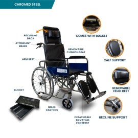 Arrex Morso Comfort Commode Wheelchair