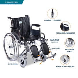 Arrex Savina Premium Steel Wheelchair