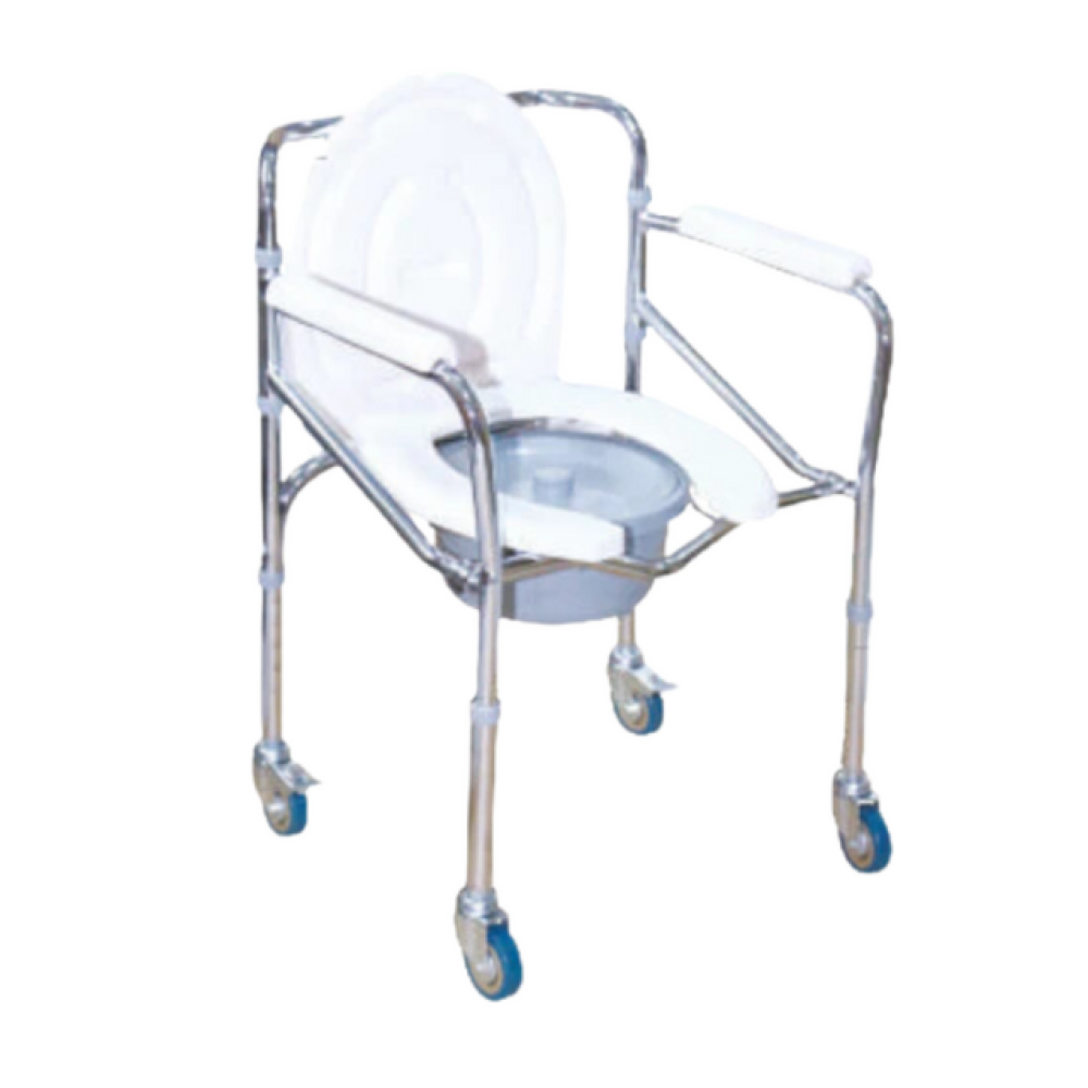 Arrex VP40 Commode Chair Solid Castor Wheels