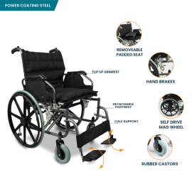 Arrex Victor 56 Heavy Duty Wheelchair