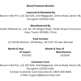 Beurer BC 28 Wrist Blood Pressure Monitor