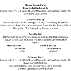 Beurer BY 15 Manual Breast Pump