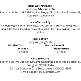 Beurer BY 80 Baby Weighing Scale