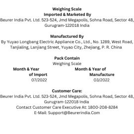 Beurer GS 10 Digital Bathroom Scale