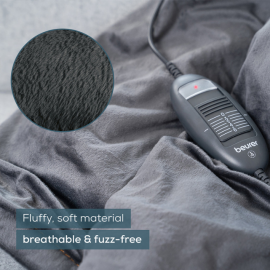 Beurer HD 74 Electric Cosy Taupe Heated Over Blanket