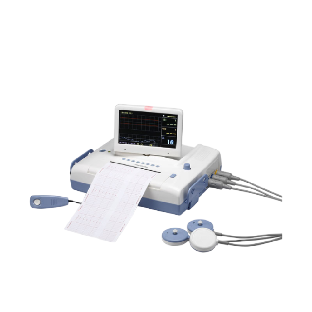 Desco 7-Inch TFT Display Fetal Monitor with Twin Probe