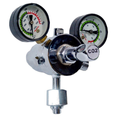Gulati GI-15B Co2 Regulator Double Stage Double Gauge