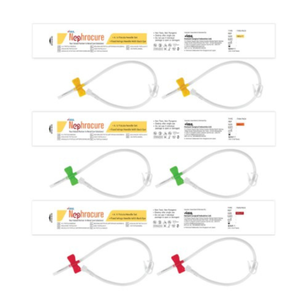 Nephrocure A.V. Fistula Needle - 15G, 16G, 17G