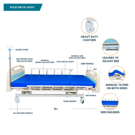 Arrex Amado 3-Function Manual Bed With Mattress